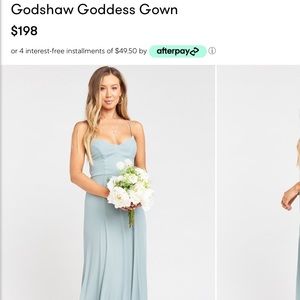 Show Me Your Mumu Godshaw Goddess Gown Dress Sage